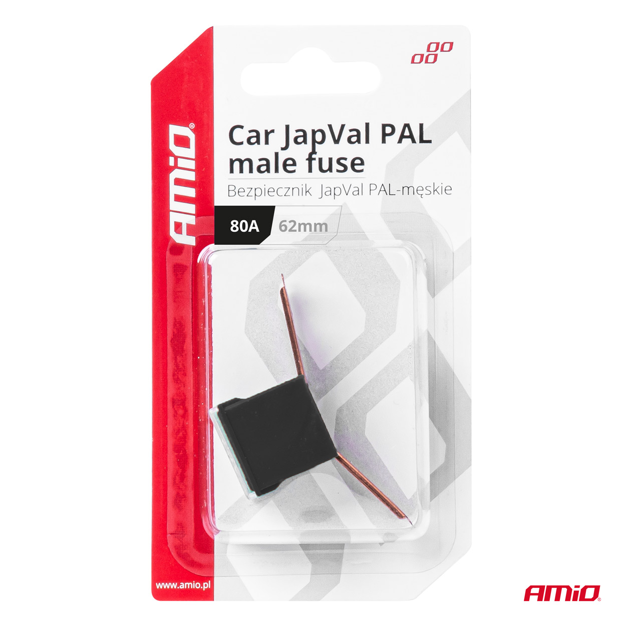 Εικόνα 3 από 3 — Amio – ΑΣΦΑΛΕΙΑ JapVal PAL ΑΡΣΕΝΙΚΗ 62mm 80A ΣΕ ΜΑΥΡΟ ΧΡΩΜΑ – 1 Τεμ. (03432/AM)