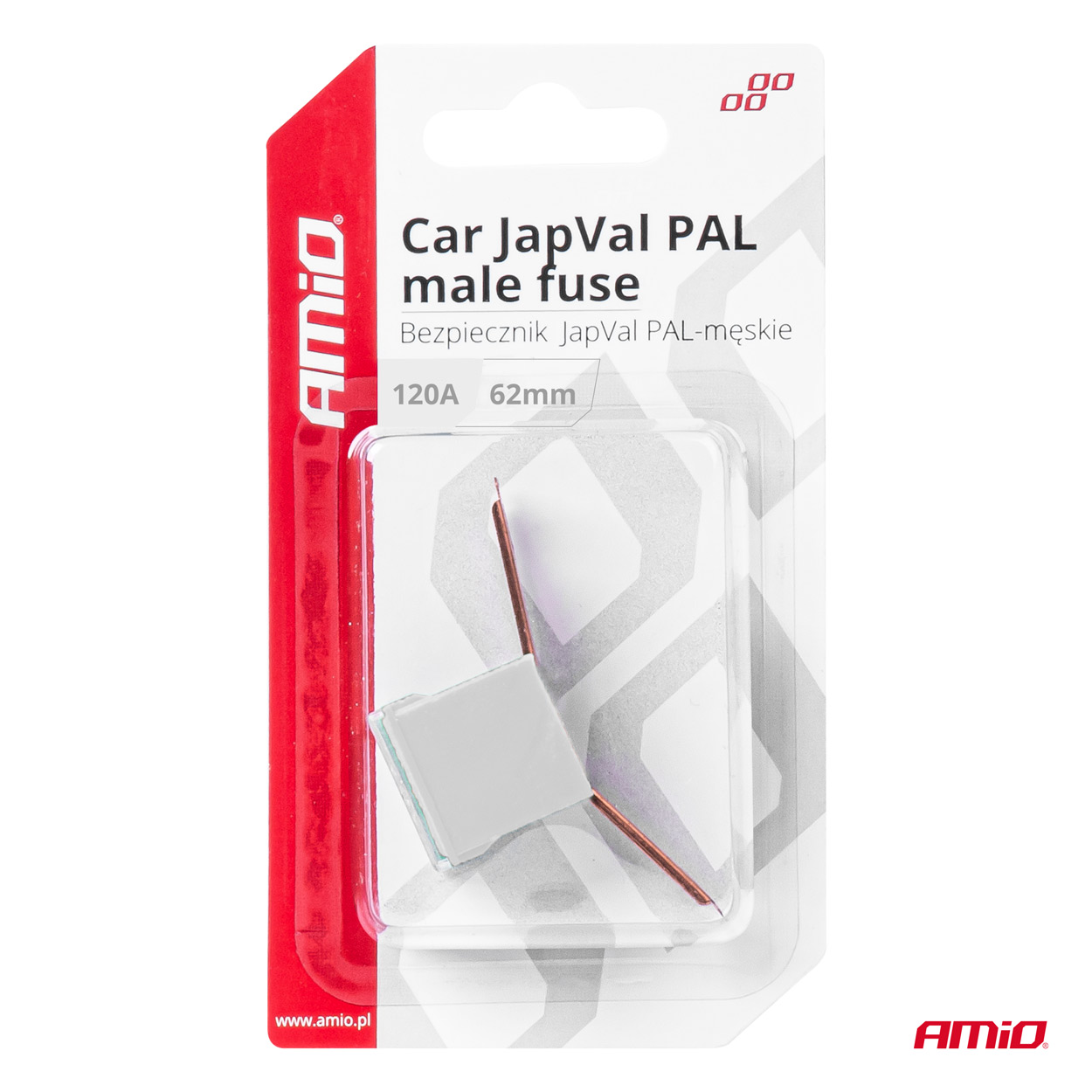 Εικόνα 3 από 3 — Amio – ΑΣΦΑΛΕΙΑ JapVal PAL ΑΡΣΕΝΙΚΗ 62mm 120A ΣΕ ΛΕΥΚΟ ΧΡΩΜΑ – 1 Τεμ. (03434/AM)