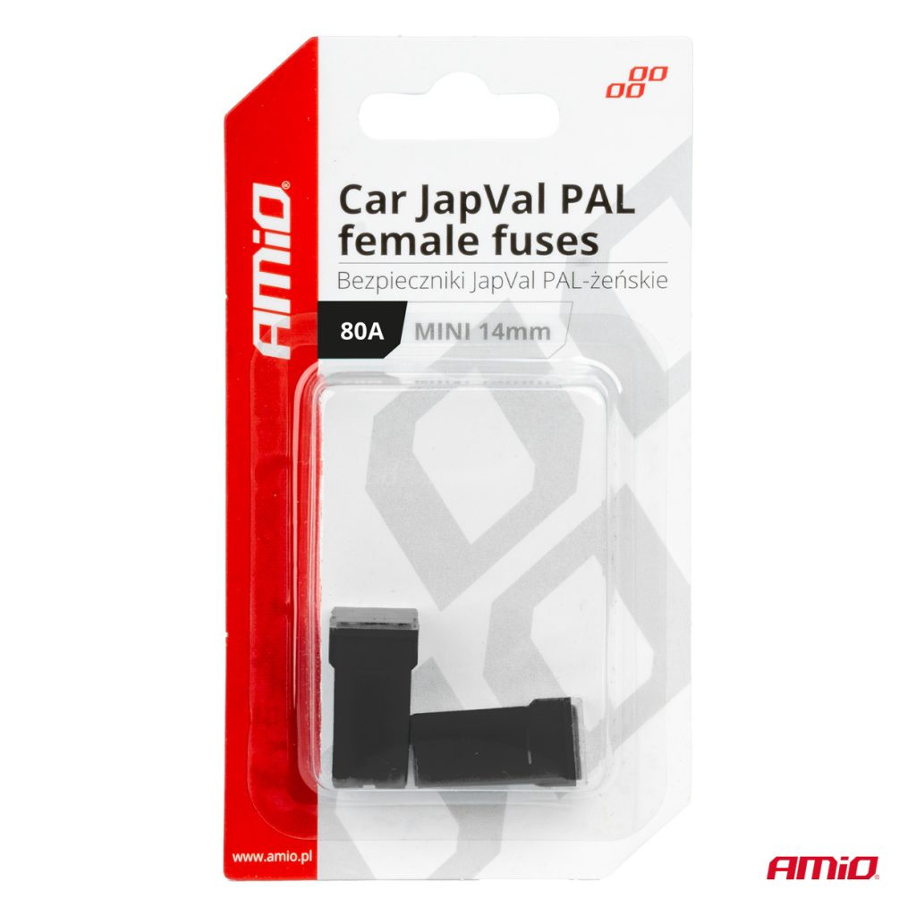 Εικόνα 3 από 3 — Amio – ΑΣΦΑΛΕΙΕΣ JapVal PAL ΜΙΝΙ 14mm ΘΗΛΥΚΕΣ 80A ΣΕ ΜΑΥΡΟ ΧΡΩΜΑ – 2 Τεμ. (03442/AM)