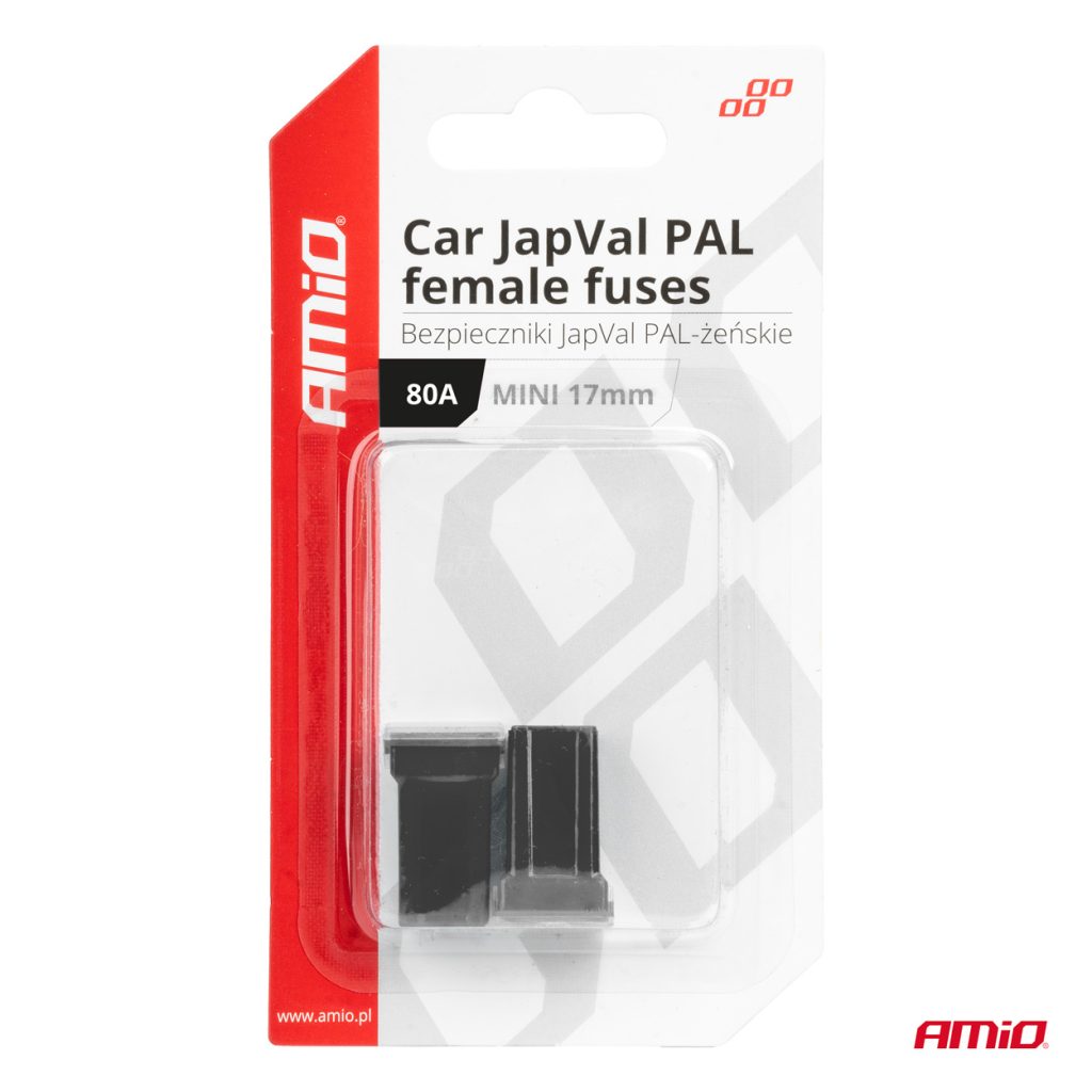 Εικόνα 3 από 3 — Amio – ΑΣΦΑΛΕΙΕΣ JapVal PAL ΜΙΝΙ 17mm ΘΗΛΥΚΕΣ 80A ΣΕ ΜΑΥΡΟ ΧΡΩΜΑ – 2 Τεμ. (03449/AM)