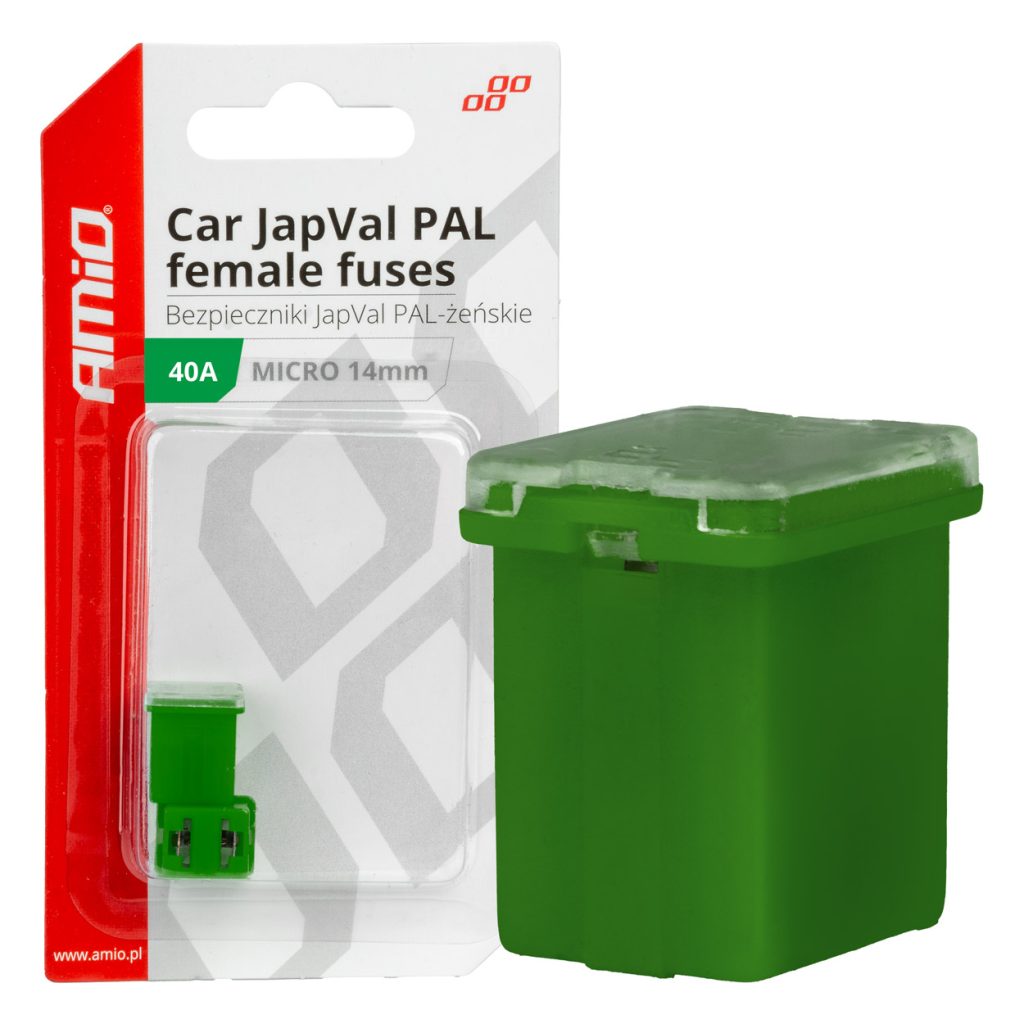Εικόνα 1 από 3 — Amio – ΑΣΦΑΛΕΙΕΣ JapVal PAL ΜICRO 14mm ΘΗΛΥΚΕΣ 40A ΣΕ ΠΡΑΣΙΝΟ ΧΡΩΜΑ – 2 Τεμ. (03454/AM)