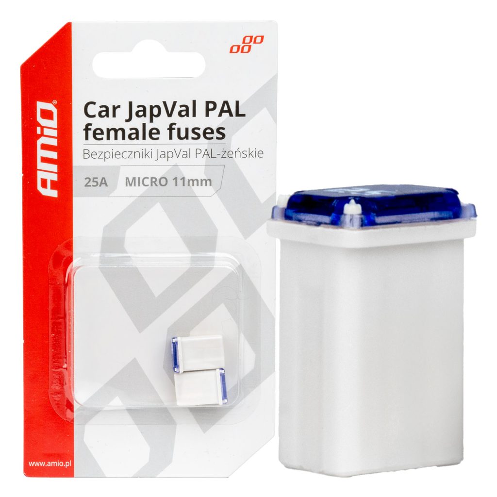 Εικόνα 1 από 3 — Amio – ΑΣΦΑΛΕΙΕΣ JapVal PAL ΜICRO 11mm ΘΗΛΥΚΕΣ 25A ΣΕ ΛΕΥΚΟ ΧΡΩΜΑ – 2 Τεμ. (03459/AM)