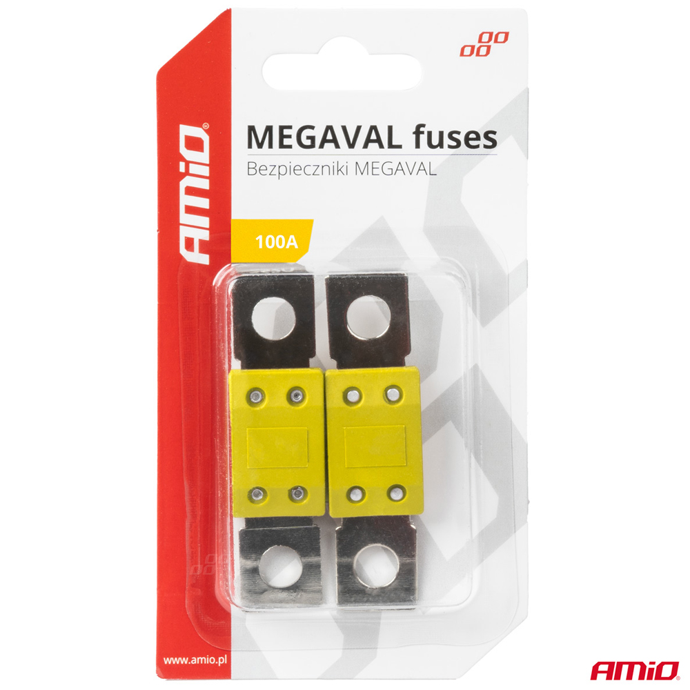 Εικόνα 3 από 3 — Amio – ΑΣΦΑΛΕΙΕΣ MEGAVAL 100A – 2 Τεμ. (03463/AM)