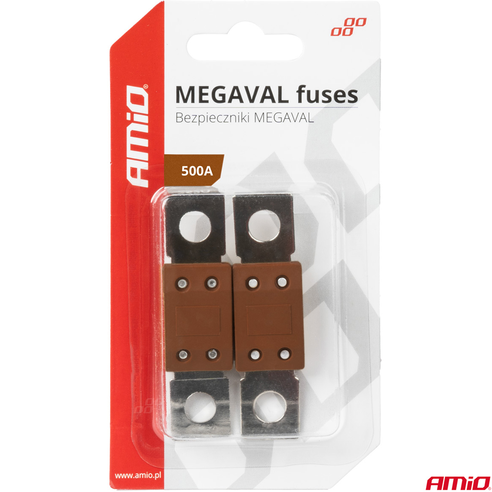 Εικόνα 3 από 3 — Amio – ΑΣΦΑΛΕΙΕΣ MEGAVAL 500A – 2 Τεμ. (03472/AM)