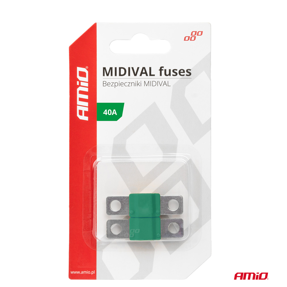 Εικόνα 3 από 3 — Amio – ΑΣΦΑΛΕΙΕΣ MIDIVAL 40A – 2 Τεμ. (03474/AM)