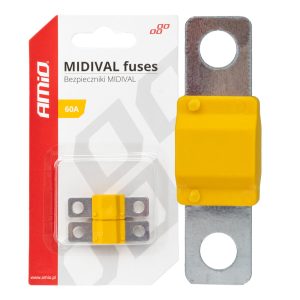 Amio - ΑΣΦΑΛΕΙΕΣ MIDIVAL 60A - 2 Τεμ. (03476/AM)