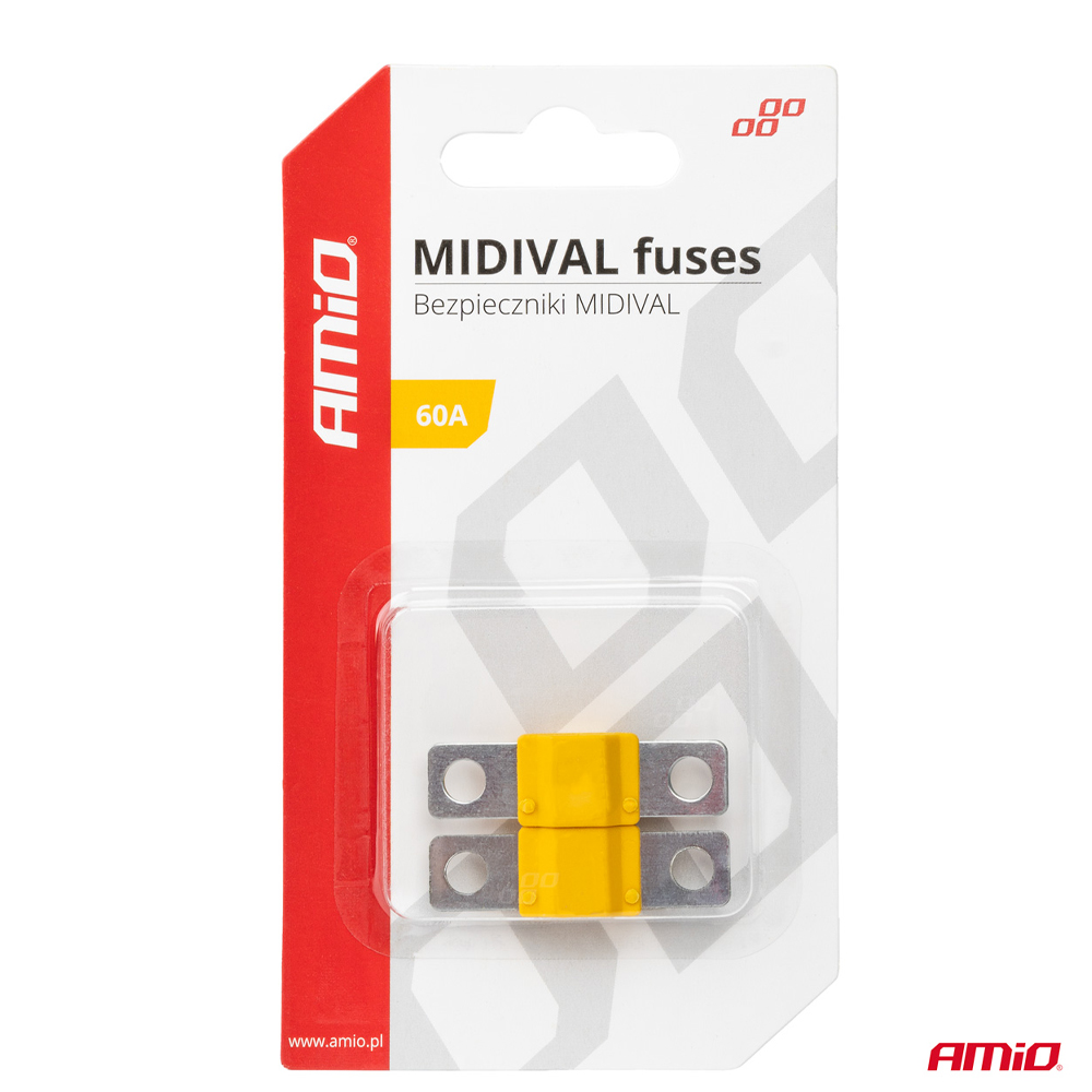 Εικόνα 3 από 3 — Amio – ΑΣΦΑΛΕΙΕΣ MIDIVAL 60A – 2 Τεμ. (03476/AM)