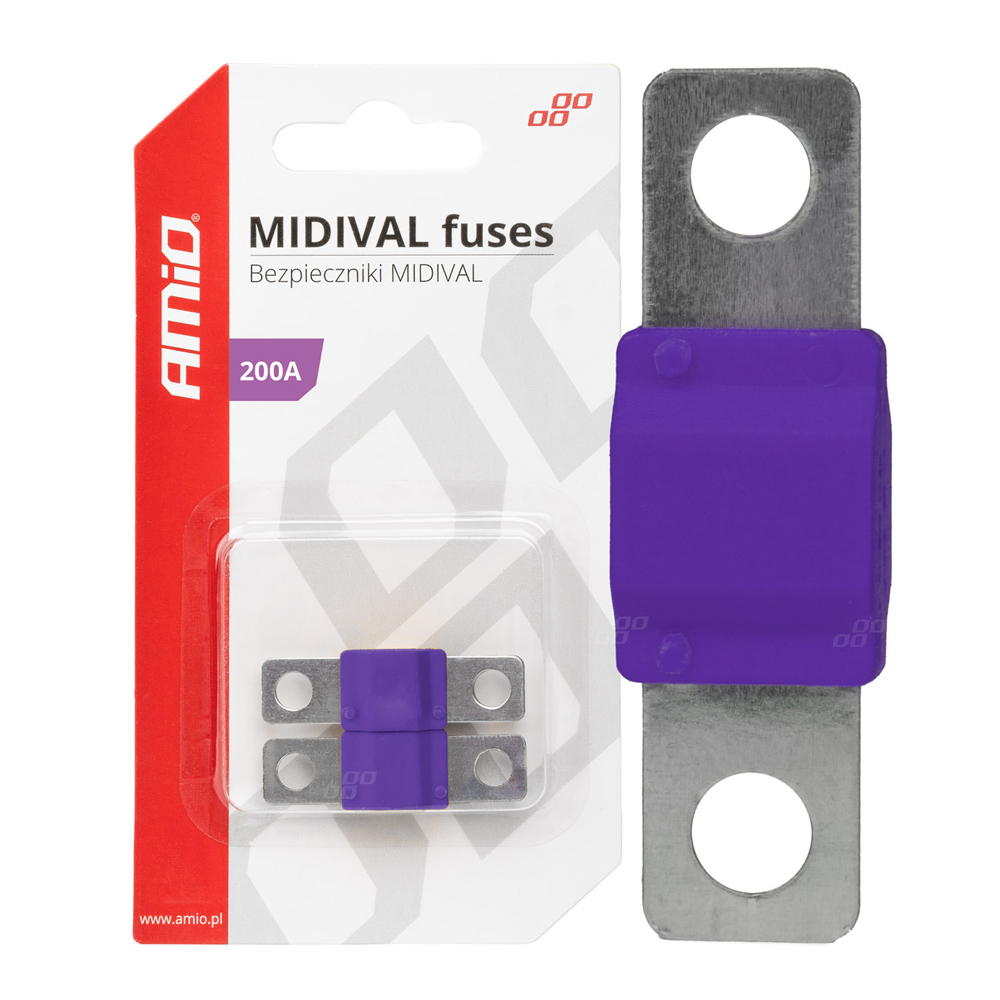 Εικόνα 1 από 3 — Amio – ΑΣΦΑΛΕΙΕΣ MIDIVAL 200A – 2 Τεμ. (03482/AM)