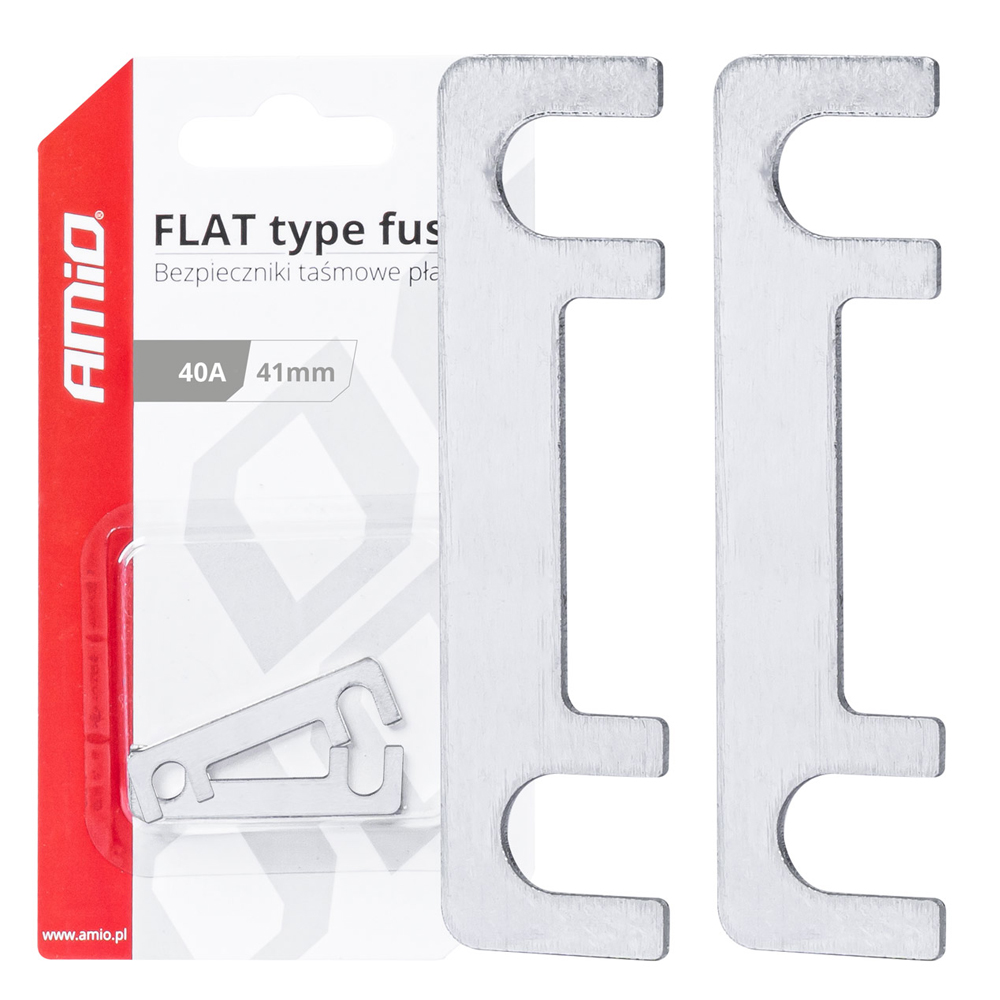 Εικόνα 1 από 3 — Amio – ΑΣΦΑΛΕΙΕΣ FLAT 41mm 40A – 2 Τεμ. (03490/AM)