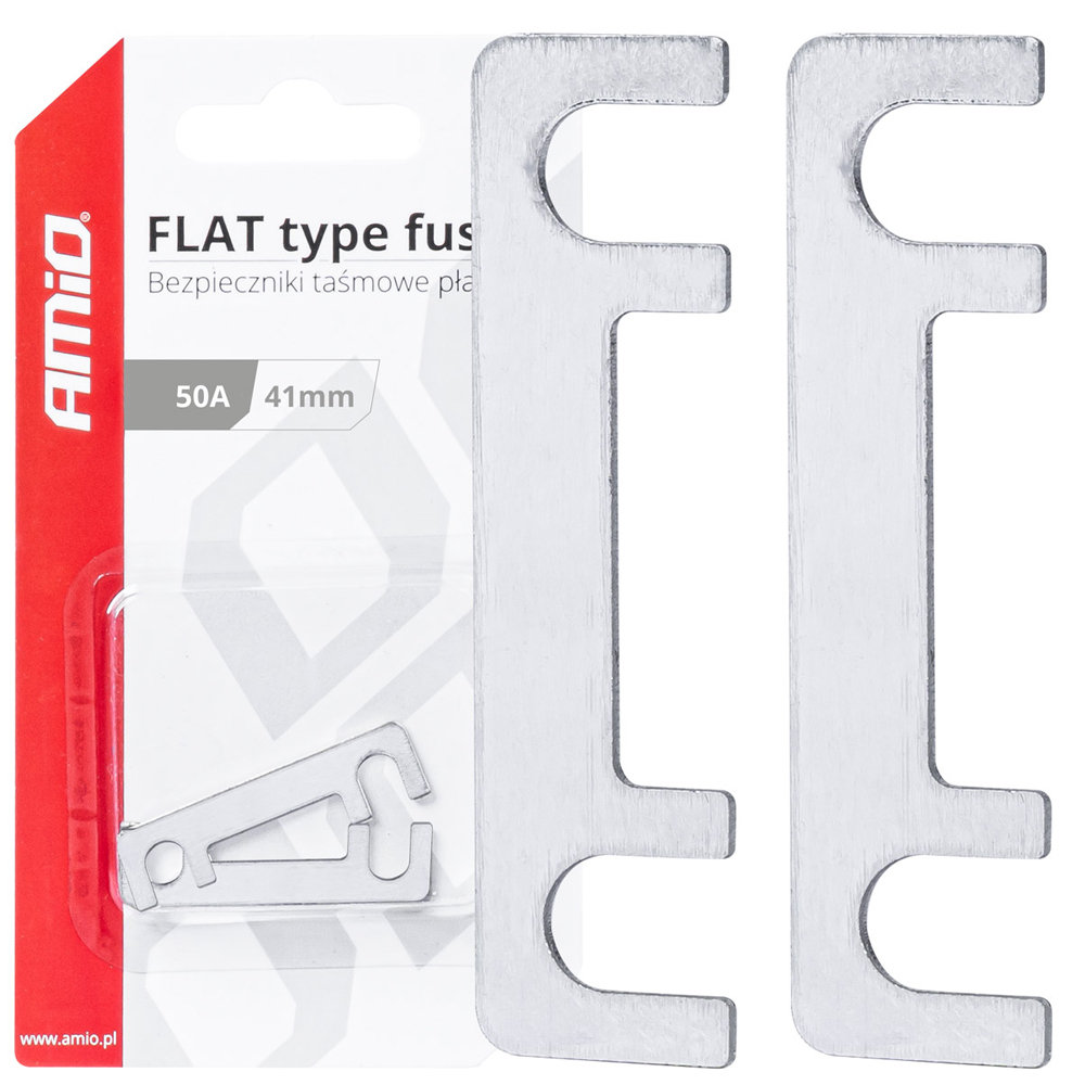Εικόνα 1 από 3 — Amio – ΑΣΦΑΛΕΙΕΣ FLAT 41mm 50A – 2 Τεμ. (03491/AM)