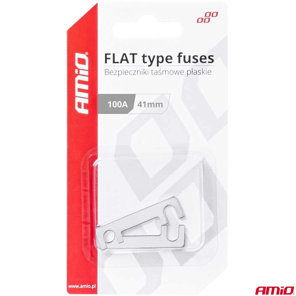 Εικόνα 3 από 3 — Amio – ΑΣΦΑΛΕΙΕΣ FLAT 41mm 100A – 2 Τεμ. (03494/AM)