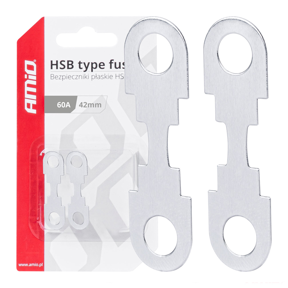 Εικόνα 1 από 3 — Amio – ΑΣΦΑΛΕΙΕΣ FLAT 42mm 60A – 2 Τεμ. (03500/AM)
