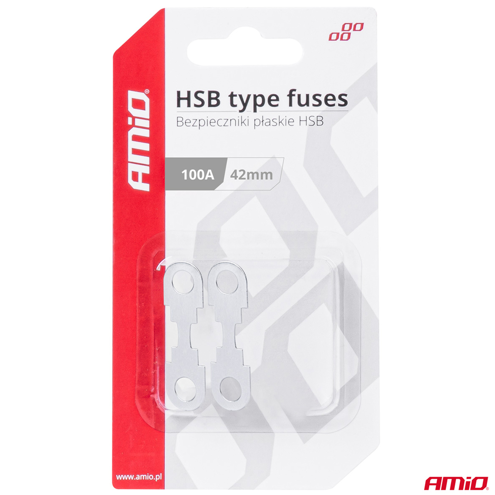 Εικόνα 3 από 3 — Amio – ΑΣΦΑΛΕΙΕΣ FLAT 42mm 100A – 2 Τεμ. (03502/AM)