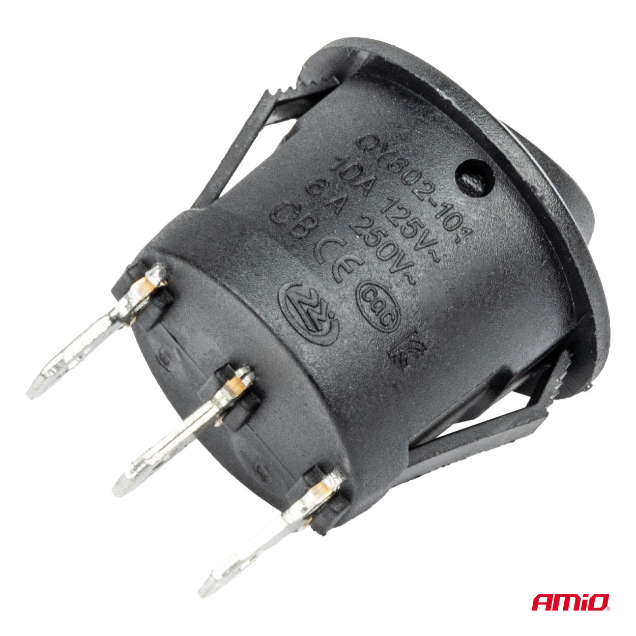Εικόνα 4 από 5 — Amio – ΔΙΑΚΟΠΤΗΣ 230V 6A ON-OFF-ON 3 ΕΠΑΦΩΝ ΣΤΡΟΓΓΥΛΟΣ BU03 – 1 ΤΕΜ. (03614/AM)