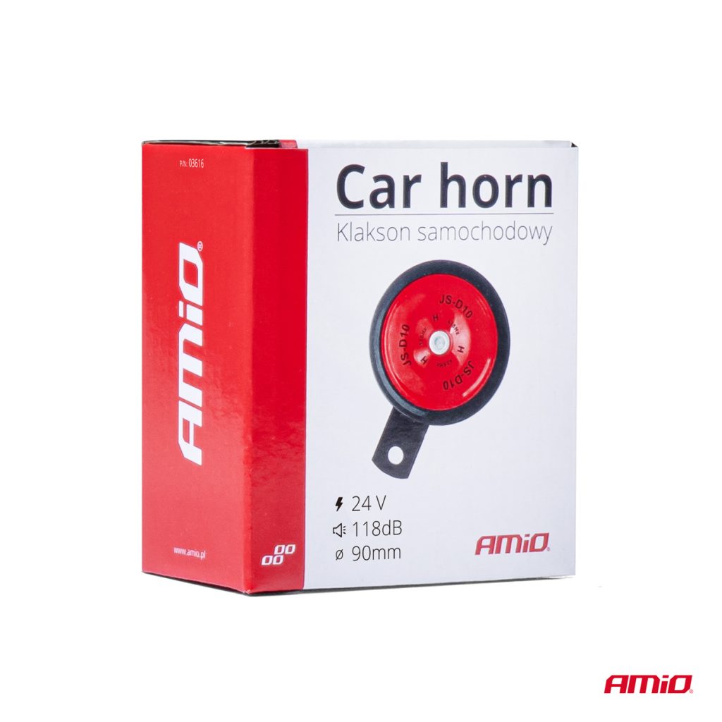 Εικόνα 4 από 4 — Amio – ΚΟΡΝΑ ΦΟΡΤΗΓΟΥ 24V 90mm – 1 ΤΕΜ. (03616/AM)