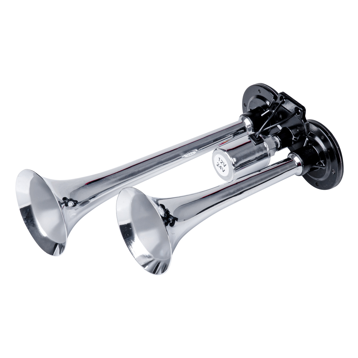 Εικόνα 1 από 6 — Amio – ΚΟΡΝΑ ΠΝΕΥΜΑΤΙΚΗ 12/24V 118db ΔΙΠΛΗ 2 ΤΟΝΩΝ ΧΡΩΜΙΟ – 1 ΤΕΜ. (03617/AM)
