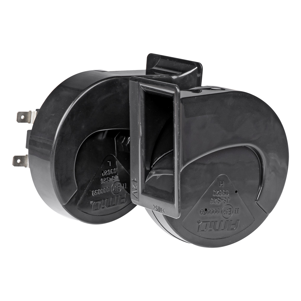 Εικόνα 1 από 6 — Amio – ΚΟΡΝΑ 12V 110db 2 ΤΟΝΩΝ 410Hz και 510Hz – 2 ΤΕΜ. (03620/AM)