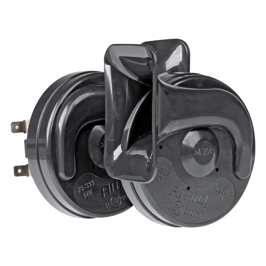 Εικόνα 1 από 6 — Amio – ΚΟΡΝΑ 12V 110db 2 ΤΟΝΩΝ 410Hz και 510Hz – 2 ΤΕΜ. (03621/AM)