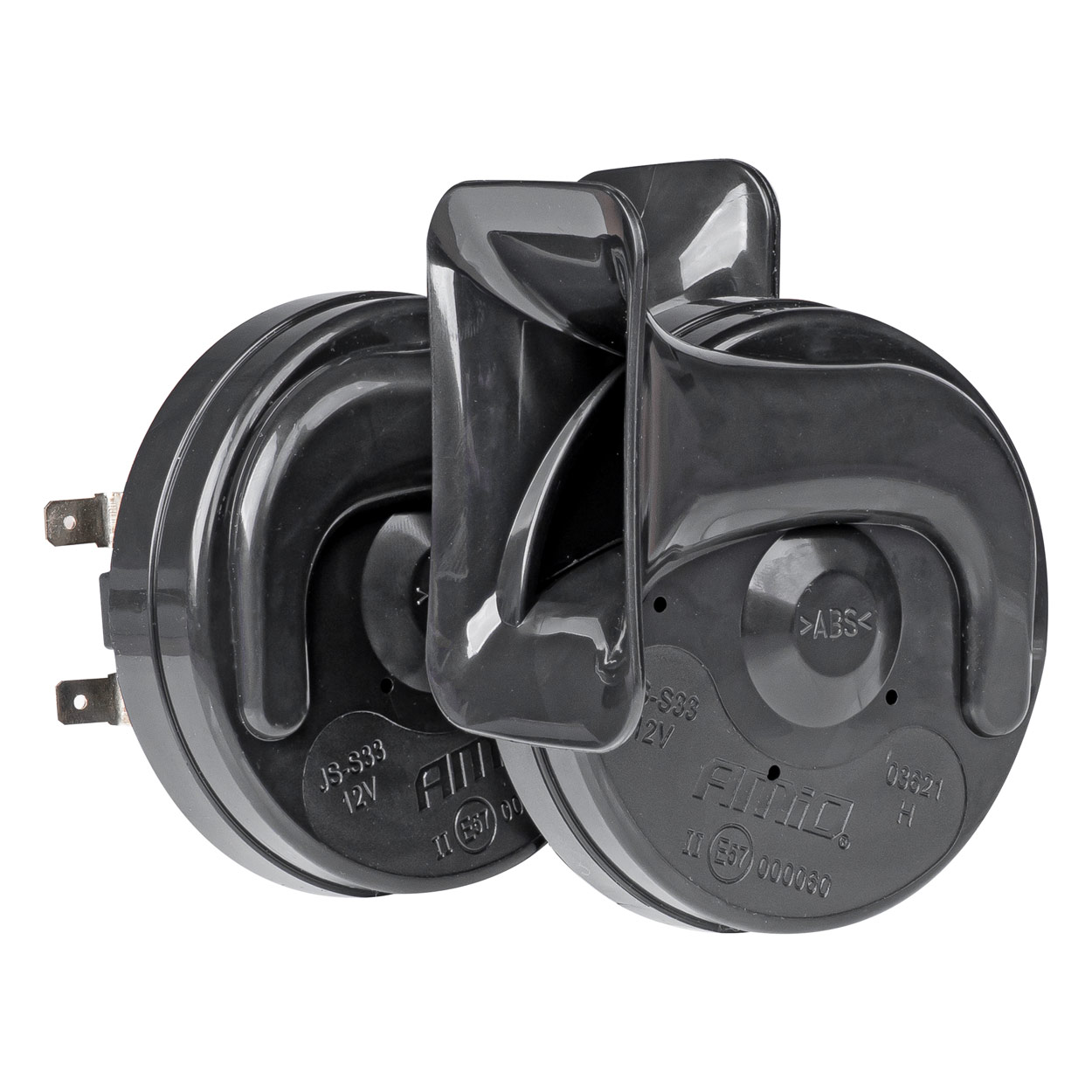 Εικόνα 1 από 6 — Amio – ΚΟΡΝΑ 12V 110db 2 ΤΟΝΩΝ 410Hz και 510Hz – 2 ΤΕΜ. (03621/AM)