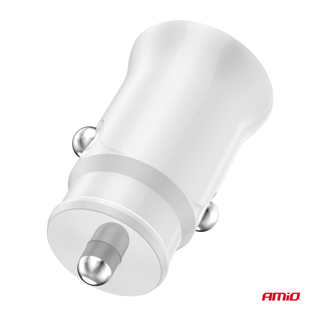Εικόνα 5 από 6 — Amio – ΦΟΡΤΙΣΤΗΣ ΑΝΑΠΤΗΡΑ 12/24V ΜΕ 2 ΘΥΡΕΣ 2xUSB 10.5W 5V/2.1A ΛΕΥΚΟΣ – 1 Τεμ. (03872/AM)