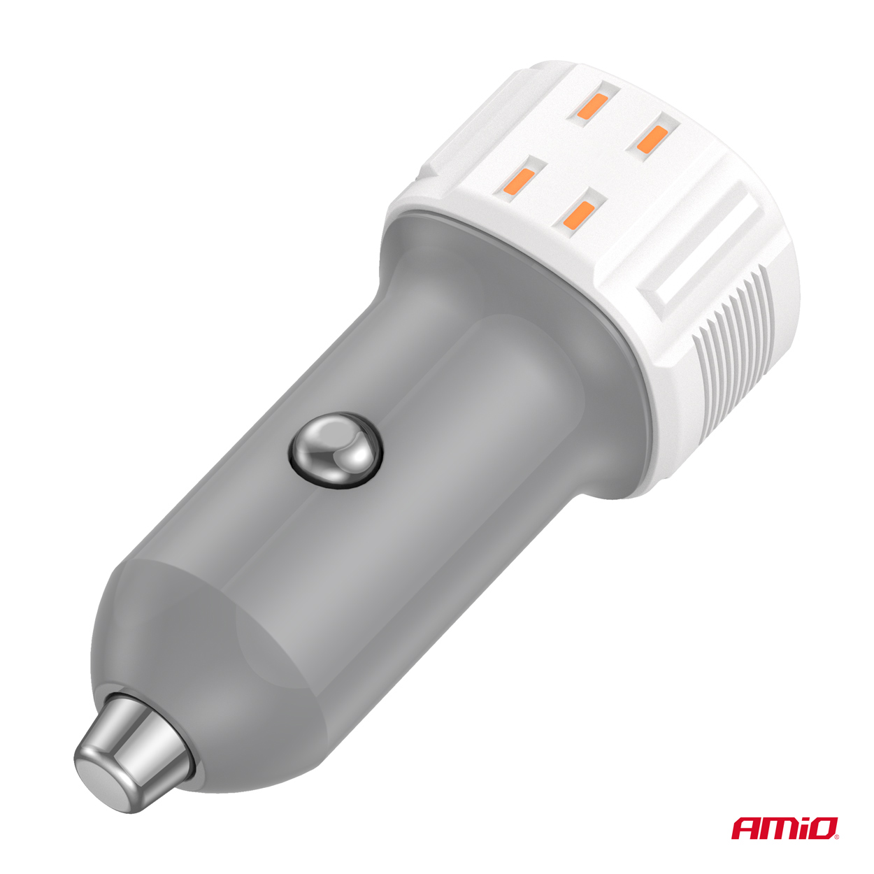 Εικόνα 4 από 5 — Amio – ΦΟΡΤΙΣΤΗΣ ΑΝΑΠΤΗΡΑ 12/24V ΜΕ 2 ΘΥΡΕΣ USB-C+USB 20W 5V/3AQC ΤΑΧΕΙΑΣ ΦΟΡΤΙΣΗΣ ΛΕΥΚΟΣ – 1 Τεμ. (03882/AM)