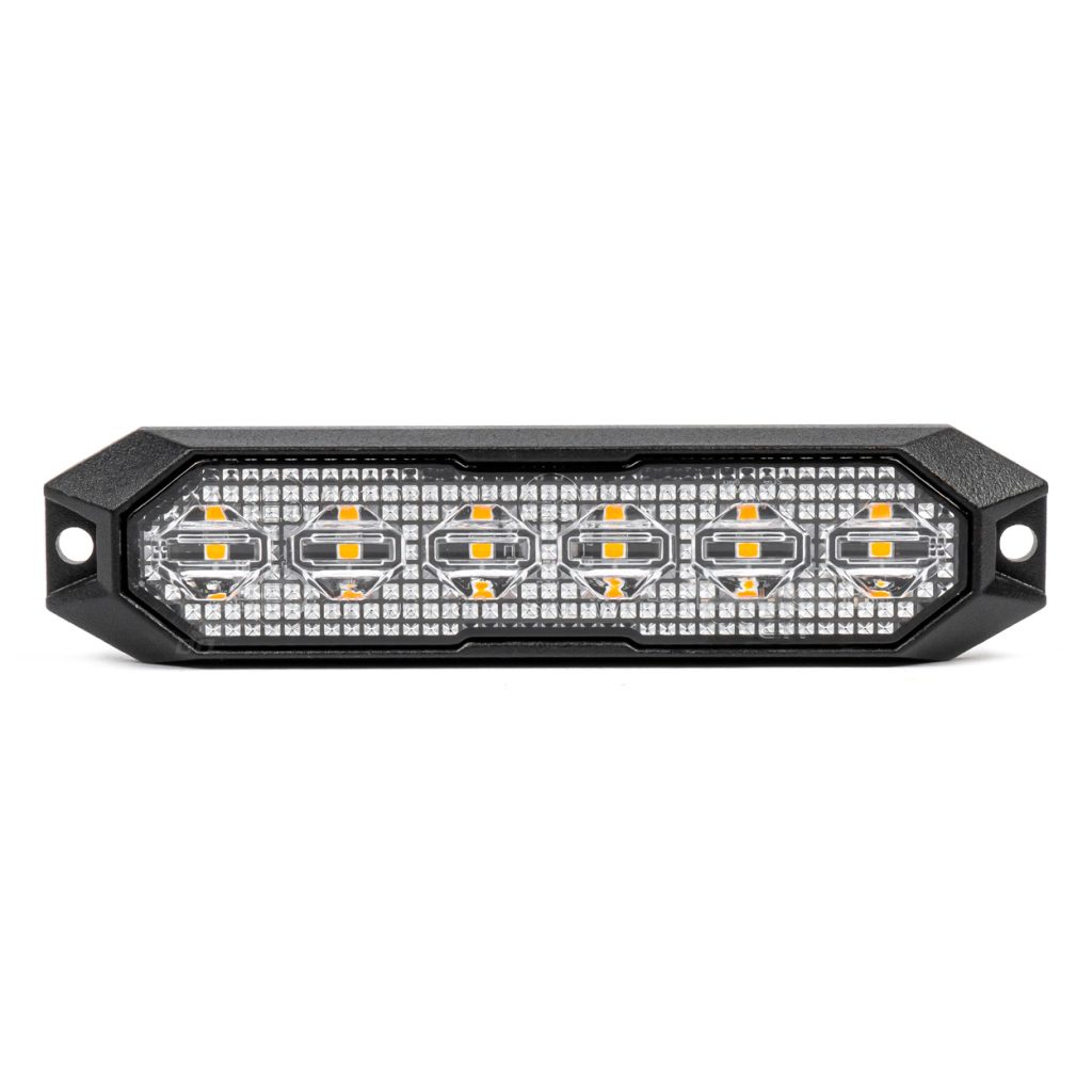 Εικόνα 1 από 6 — Amio – ΣΤΡΟΜΠΟ 12/24V 6xSMD LED 18W (6x3W) R65 R10 IP68 IP6K9K 122x30mm – 1 ΤΕΜ. (03930/AM)