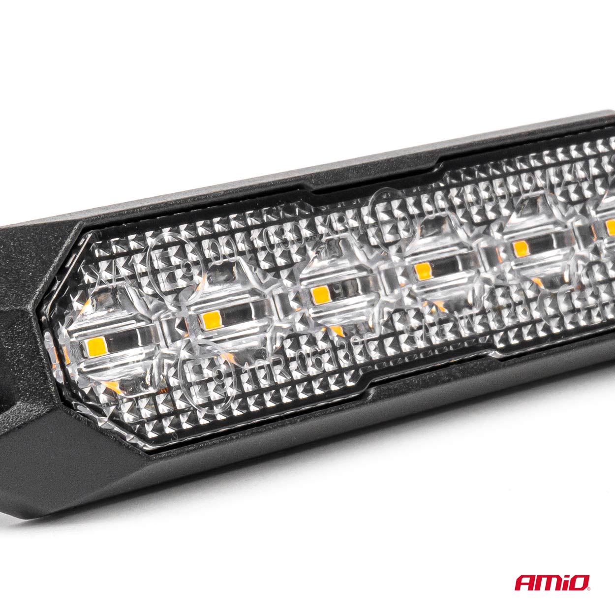 Εικόνα 2 από 6 — Amio – ΣΤΡΟΜΠΟ 12/24V 6xSMD LED 18W (6x3W) R65 R10 IP68 IP6K9K 122x30mm – 1 ΤΕΜ. (03930/AM)