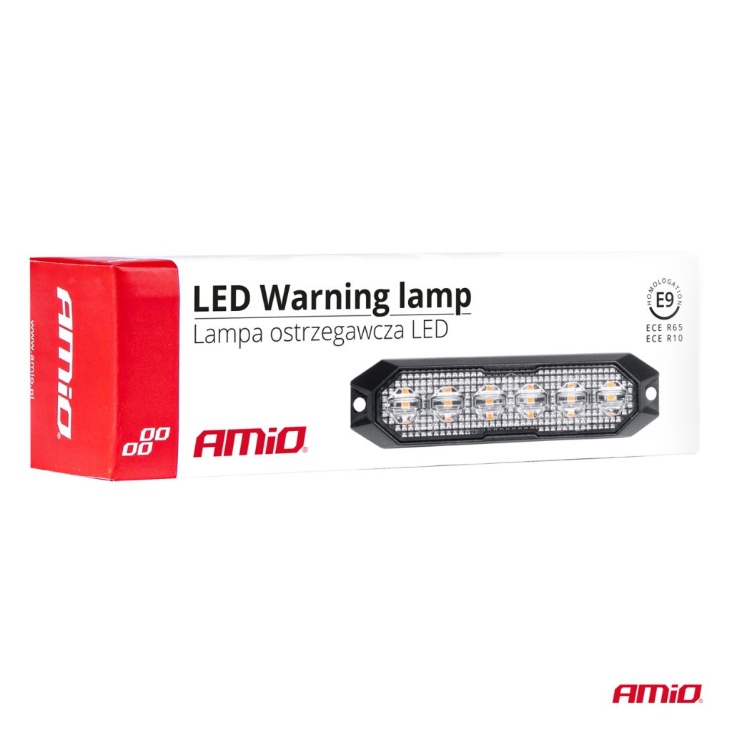 Εικόνα 6 από 6 — Amio – ΣΤΡΟΜΠΟ 12/24V 6xSMD LED 18W (6x3W) R65 R10 IP68 IP6K9K 122x30mm – 1 ΤΕΜ. (03930/AM)