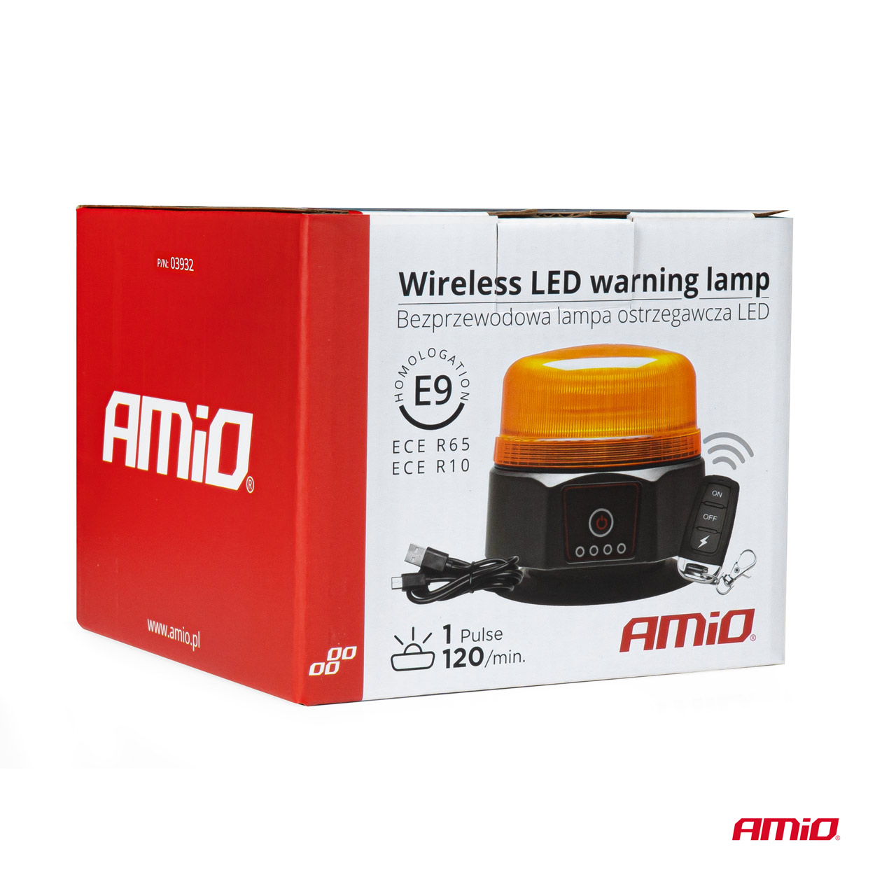 Εικόνα 7 από 7 — Amio – ΦΑΡΟΣ 12/24V ΠΟΡΤΟΚΑΛΙ 36 LED ΜΑΓΝΗΤΙΚΟΣ ΕΠΑΝΑΦΟΡΤΙΖΟΜΕΝΟΣ ΑΣΥΡΜΑΤΟΣ ΜΕ REMOTE CONTROL 123x110mm – 1 ΤΕΜ. (03932/AM)