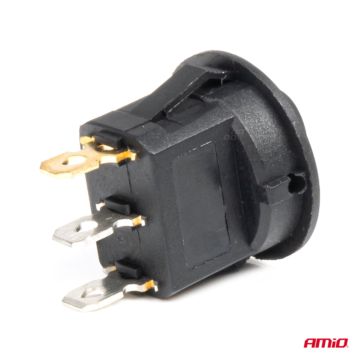 Εικόνα 2 από 5 — Amio – ΔΙΑΚΟΠΤΗΣ 12V ON/OFF ΣΤΡΟΓΓΥΛΟΣ ΜΕ 3 ΕΠΑΦΕΣ ΜΠΛΕ LED – 1 τεμ. (03963/AM)