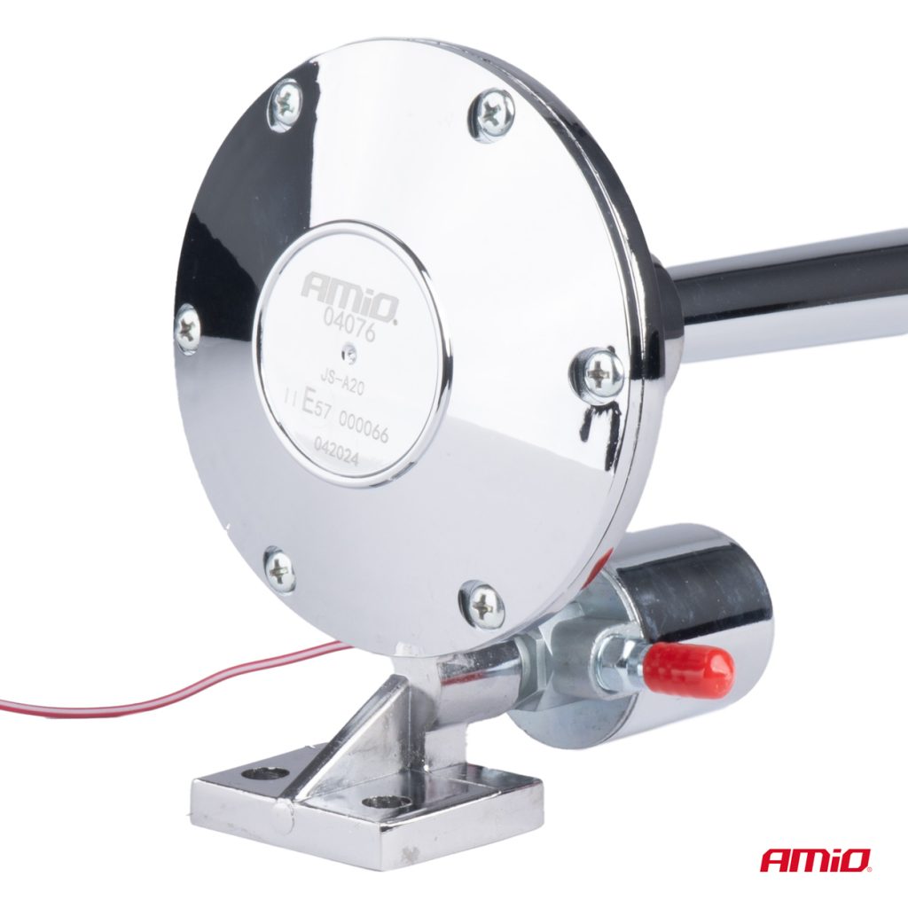 Εικόνα 3 από 5 — Amio – ΚΟΡΝΑ ΠΝΕΥΜΑΤΙΚΗ ΜΟΝΗ 12/24V 150dB ΜΗΚΟΣ:64 cm ΧΡΩΜΙΟ – 1 ΤΕΜ. (04076/AM)