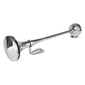 Amio - ΚΟΡΝΑ ΠΝΕΥΜΑΤΙΚΗ ΜΟΝΗ 12/24V 115dB HIGH TONE ΜΗΚΟΣ:520mm ΧΡΩΜΙΟ - 1 ΤΕΜ. (04077/AM)