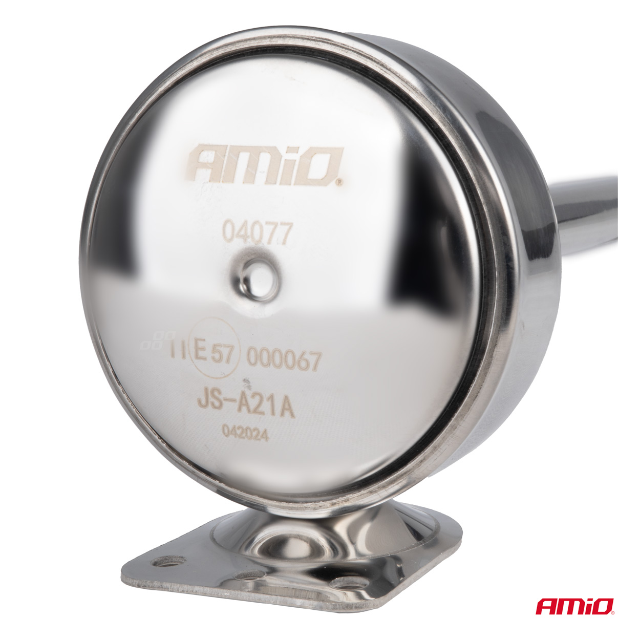 Εικόνα 2 από 4 — Amio – ΚΟΡΝΑ ΠΝΕΥΜΑΤΙΚΗ ΜΟΝΗ 12/24V 115dB HIGH TONE ΜΗΚΟΣ:520mm ΧΡΩΜΙΟ – 1 ΤΕΜ. (04077/AM)