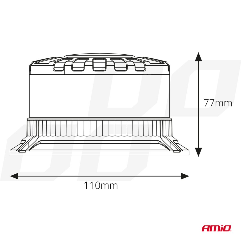 Εικόνα 5 από 6 — Amio – ΦΑΡΟΣ HEAVY DUTY W28M 12/24V ΠΟΡΤΟΚΑΛΙ 16LED ΜΑΓΝΗΤΙΚΟΣ/ΒΙΔΩΤΟΣ ΜΕ ΦΙΣ ΑΝΑΠΤΗΡΑ Υ89mm Φ110mm – 1 τεμ. (04105/AM)