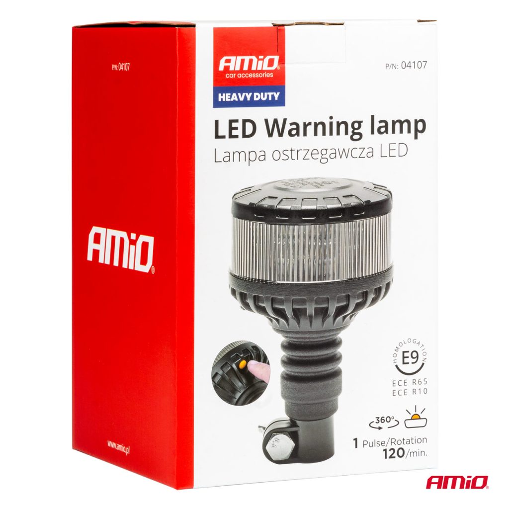 Εικόνα 8 από 8 — Amio – ΦΑΡΟΣ ΦΙΜΕ HEAVY DUTY W28P 12/24V 16LED ΕΛΑΣΤΙΚΟΣ ΒΙΔΩΤΟΣ ΠΟΡΤΟΚΑΛΙ Υ169mm Φ110mm – 1 τεμ. (04107/AM)