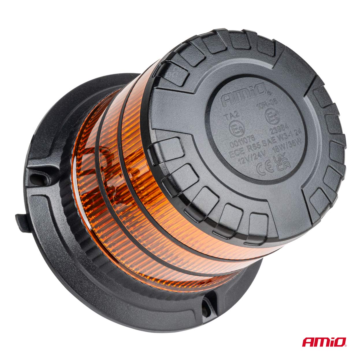 Εικόνα 2 από 7 — Amio – ΦΑΡΟΣ HEAVY DUTY W30M 12/24V ΠΟΡΤΟΚΑΛΙ 24LED ΜΑΓΝΗΤΙΚΟΣ/ΒΙΔΩΤΟΣ ΜΕ ΦΙΣ ΑΝΑΠΤΗΡΑ Υ128mm Φ110mm – 1 τεμ. (04111/AM)