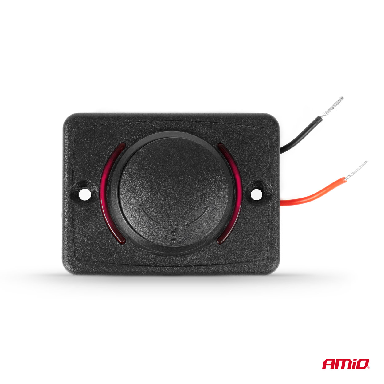 Εικόνα 3 από 5 — Amio – ΠΡΙΖΑ ΜΕ 2 ΘΥΡΕΣ USB ΚΑΙ ΚΑΠΑΚΙ 12/24V ΑΔΙΑΒΡΟΧΗ ΤΕΤΡΑΓΩΝΟ ΣΧΗΜΑ ΜΕ ΚΟΚΚΙΝΟ LED ΦΩΣ ΜΑΥΡΗ – 1 Τεμ. (04232/AM)