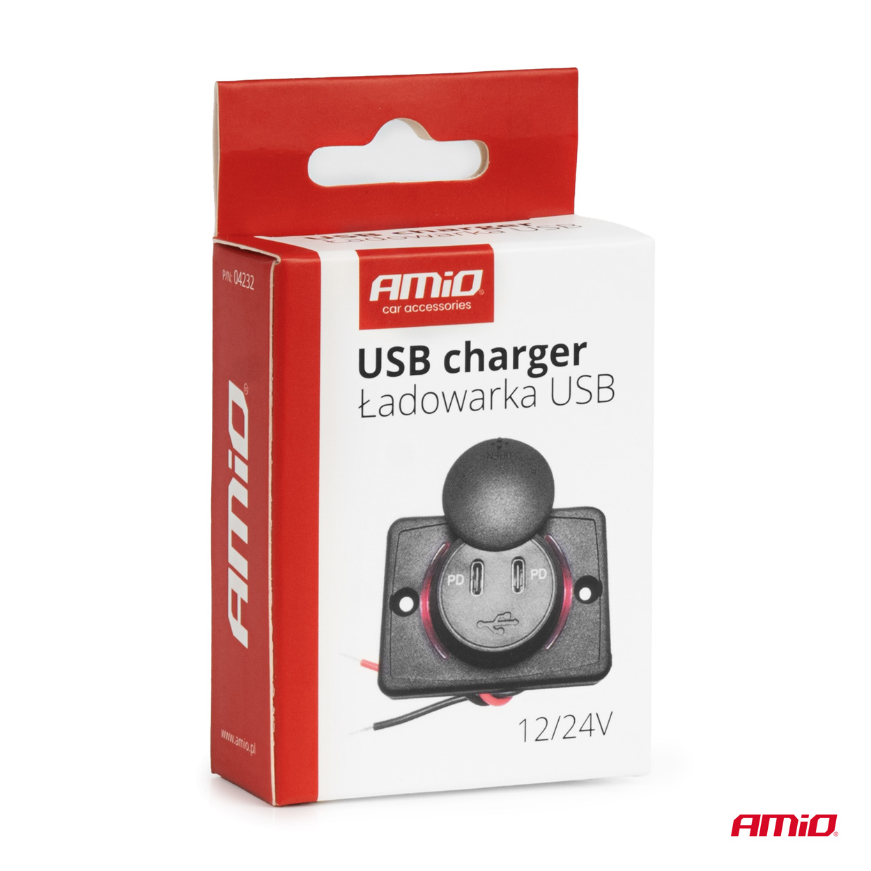 Εικόνα 5 από 5 — Amio – ΠΡΙΖΑ ΜΕ 2 ΘΥΡΕΣ USB ΚΑΙ ΚΑΠΑΚΙ 12/24V ΑΔΙΑΒΡΟΧΗ ΤΕΤΡΑΓΩΝΟ ΣΧΗΜΑ ΜΕ ΚΟΚΚΙΝΟ LED ΦΩΣ ΜΑΥΡΗ – 1 Τεμ. (04232/AM)
