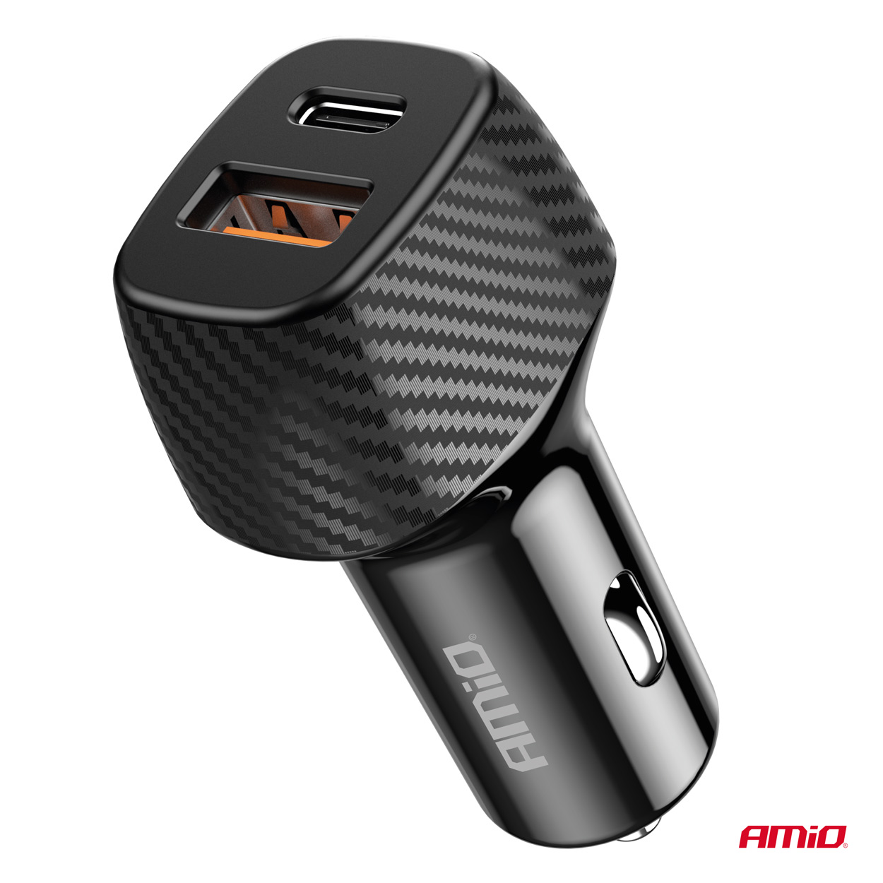 Εικόνα 4 από 5 — Amio – ΦΟΡΤΙΣΤΗΣ ΑΝΑΠΤΗΡΑ ΜΕ 2 ΘΥΡΕΣ USB-A QUICK CHARGE+USB-C 20W ΜΑΥΡΟ – 1 Τεμ. (04282/AM)