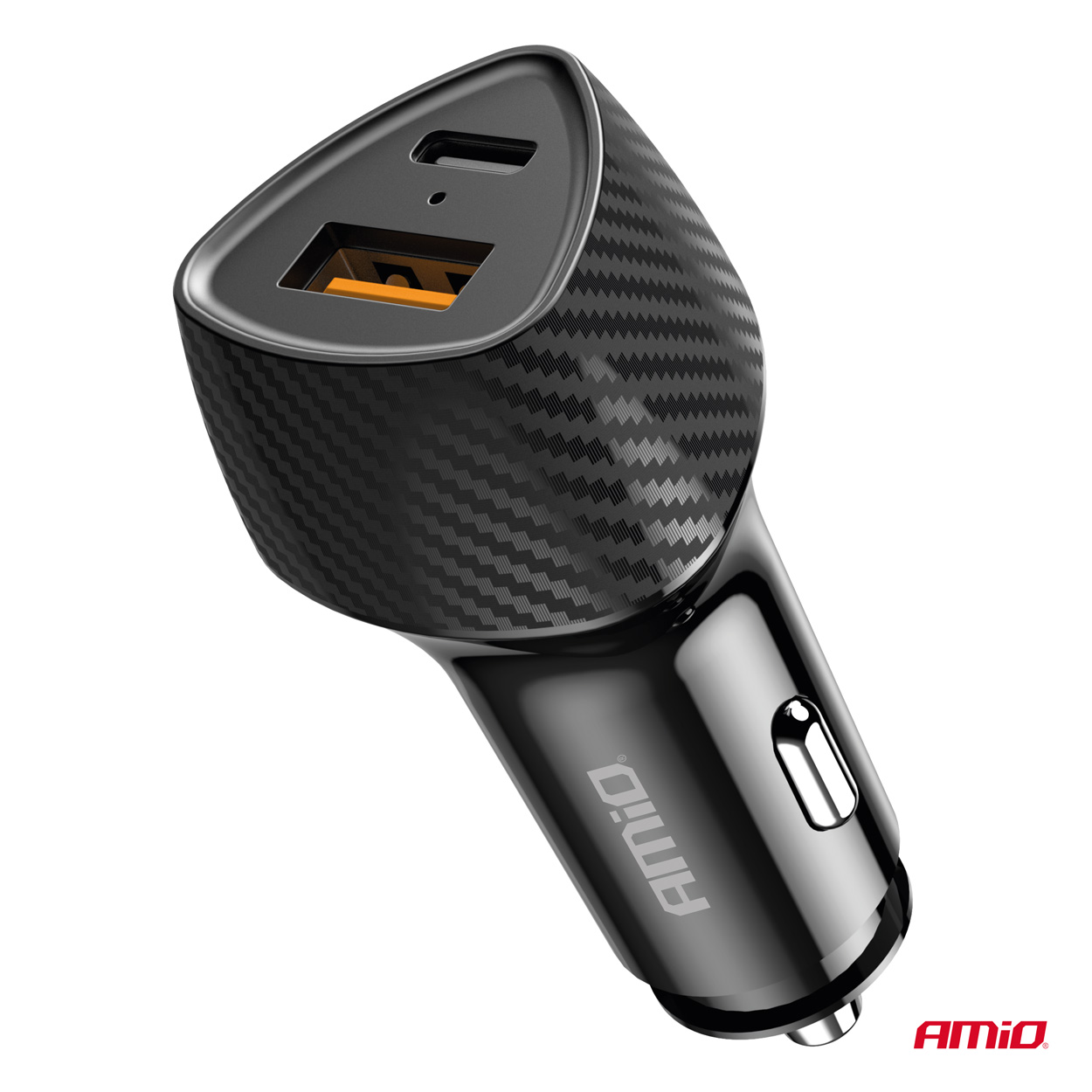 Εικόνα 5 από 6 — Amio – ΦΟΡΤΙΣΤΗΣ ΑΝΑΠΤΗΡΑ ΜΕ 2 ΘΥΡΕΣ USB-A QUICK CHARGE+USB-C 38W ΜΑΥΡΟ – 1 Τεμ. (04283/AM)