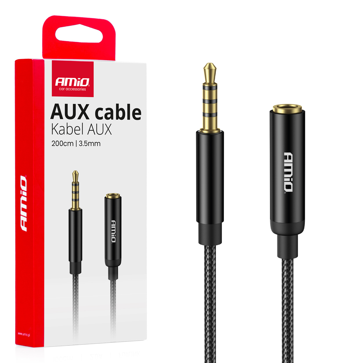 Εικόνα 1 από 5 — Amio – ΚΑΛΩΔΙΟ ΣΥΝΔΕΣΗΣ AUX MINI JACK ΑΠΟ ΑΡΣΕΝΙΚΟ 3.5mm ΣΕ ΘΗΛΥΚΟ 3.5mm 2m – 1 Τεμ. (04296/AM)