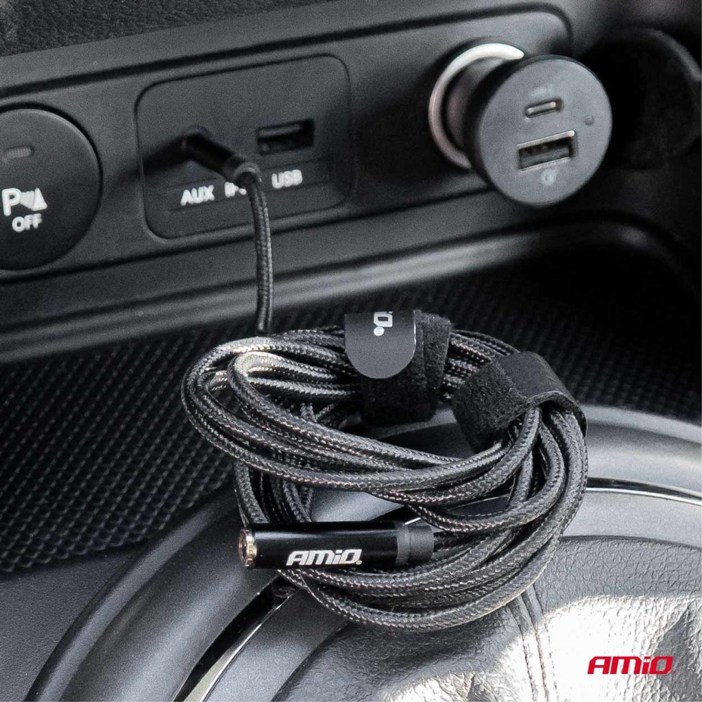 Εικόνα 2 από 5 — Amio – ΚΑΛΩΔΙΟ ΣΥΝΔΕΣΗΣ AUX MINI JACK ΑΠΟ ΑΡΣΕΝΙΚΟ 3.5mm ΣΕ ΘΗΛΥΚΟ 3.5mm 2m – 1 Τεμ. (04296/AM)