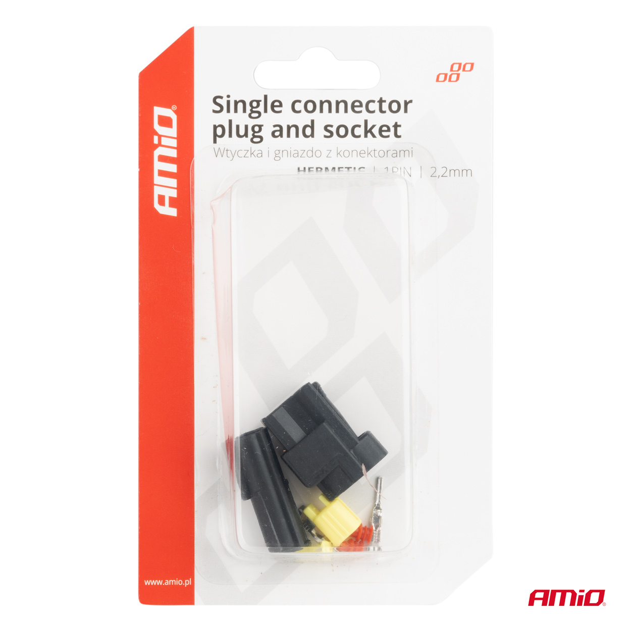 Εικόνα 5 από 5 — Amio – ΦΙΣΑ ΣΥΝΔΕΣΗΣ ΜΕ ΥΠΟΔΟΧΗ 1 PIN Φ2,2mm ΑΔΙΑΒΡΟΧΗ – 1 τεμ. (04345/AM)