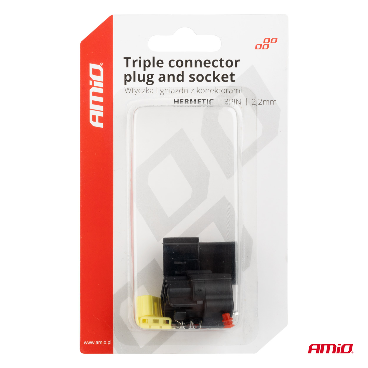 Εικόνα 5 από 5 — Amio – ΦΙΣΑ ΣΥΝΔΕΣΗΣ ΜΕ ΥΠΟΔΟΧΗ 3 PIN Φ2,2mm ΑΔΙΑΒΡΟΧΗ – 1 τεμ. (04347/AM)