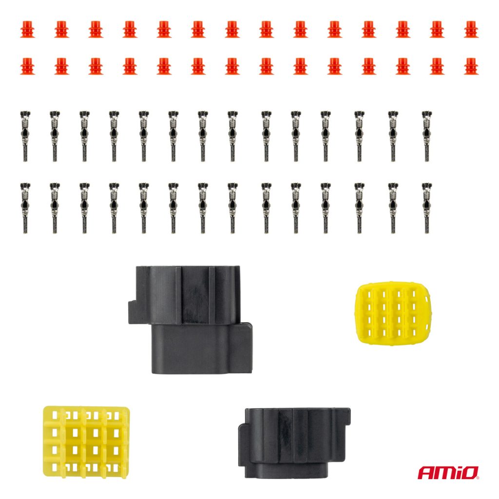Εικόνα 3 από 5 — Amio – ΦΙΣΑ ΣΥΝΔΕΣΗΣ ΜΕ ΥΠΟΔΟΧΗ 16 PIN Φ2,2mm ΑΔΙΑΒΡΟΧΗ – 1 τεμ. (04353/AM)