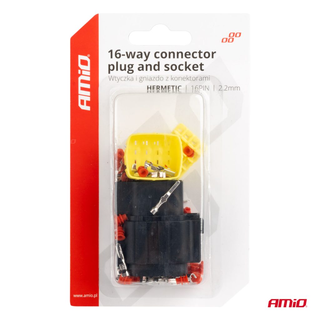 Εικόνα 5 από 5 — Amio – ΦΙΣΑ ΣΥΝΔΕΣΗΣ ΜΕ ΥΠΟΔΟΧΗ 16 PIN Φ2,2mm ΑΔΙΑΒΡΟΧΗ – 1 τεμ. (04353/AM)