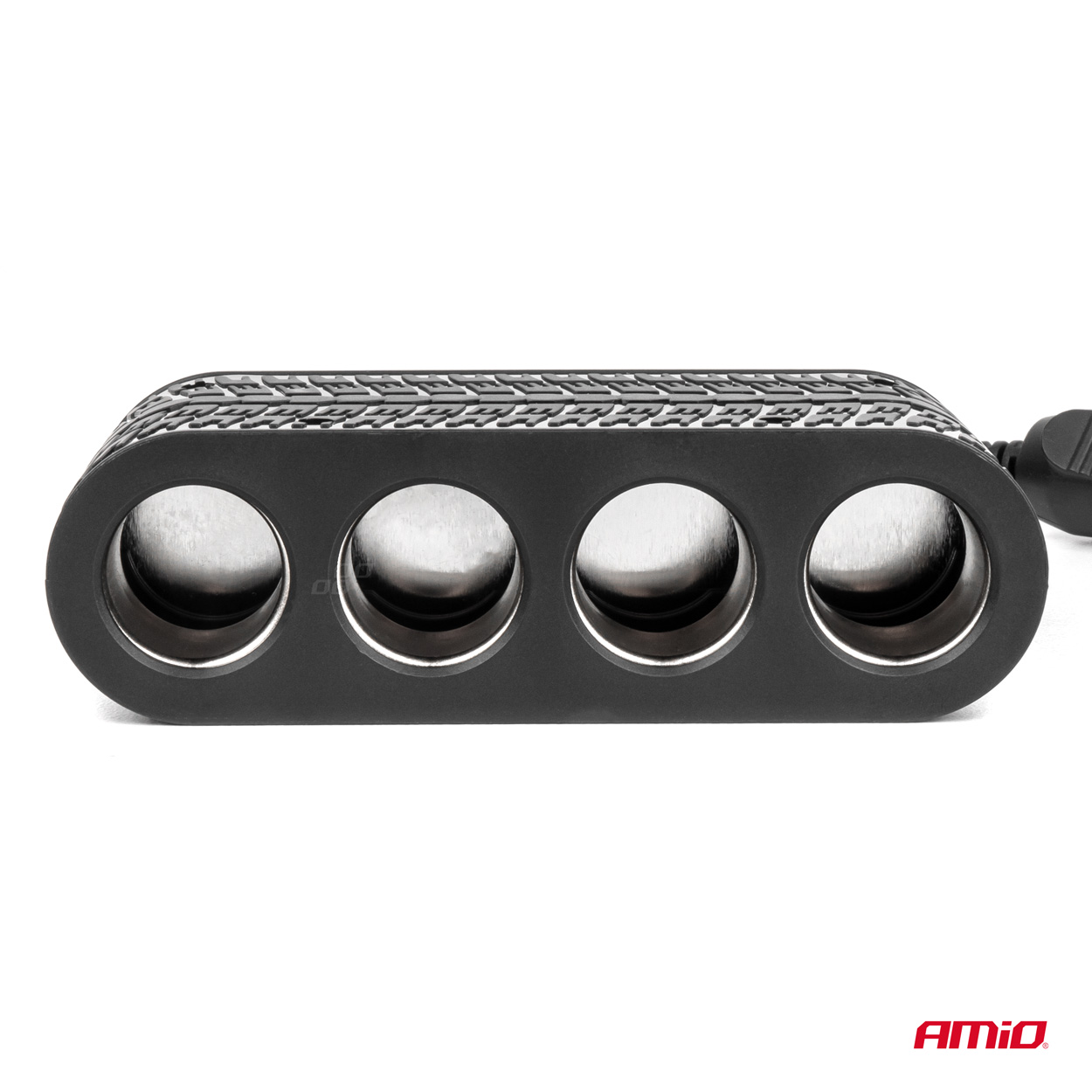 Εικόνα 3 από 7 — Amio – ΑΝΤΑΠΤΟΡΑΣ ΑΝΑΠΤΗΡΑ 12/24V 120W ΜΑΥΡΟΣ – 4 ΘΕΣΕΙΣ – 2xUSB-A + 1xUSB-C – ΚΑΛΩΔΙΟ 80cm – 1 Τεμ. (04367/AM)