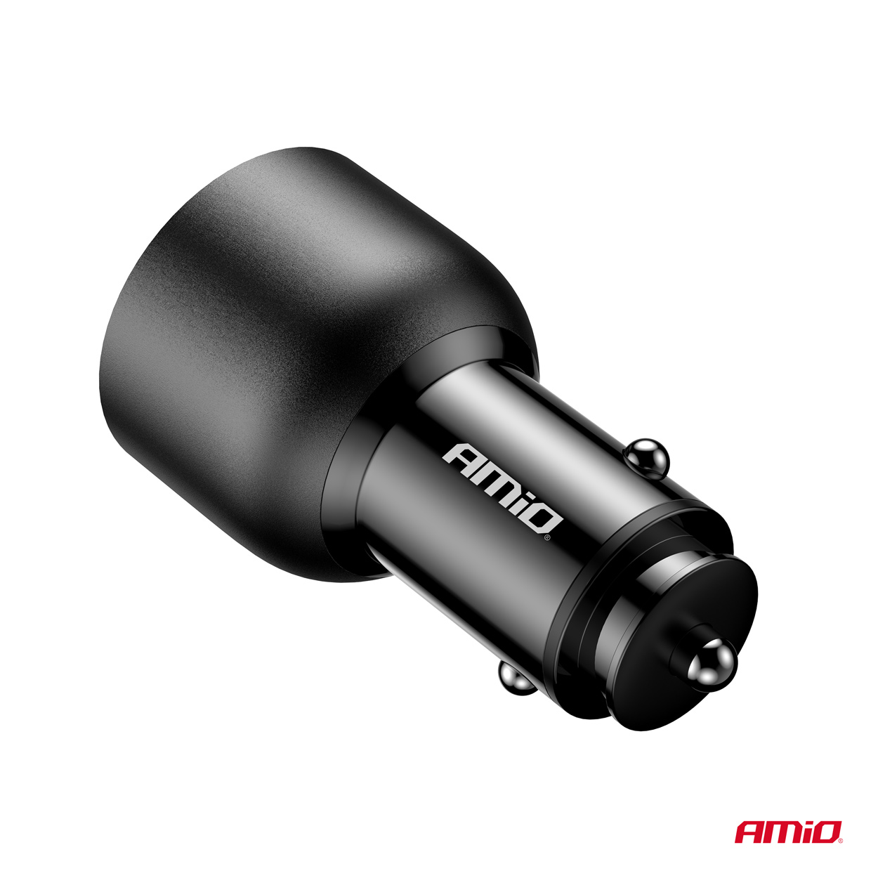 Εικόνα 4 από 5 — Amio – ΦΟΡΤΙΣΤΗΣ ΑΝΑΠΤΗΡΑ 12/24V ΜΕ 2 ΘΥΡΕΣ USB-C/USB-A 95W 5V/3A ΤΑΧΕΙΑΣ ΦΟΡΤΙΣΗΣ ΑΛΟΥΜΙΝΙΟ/ΜΑΥΡΟΣ – 1 Τεμ. (04372/AM)