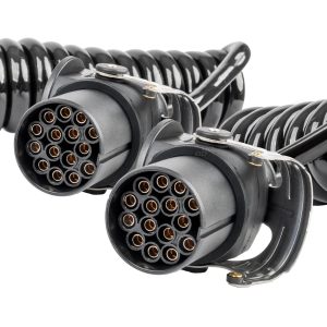 AMiO – Σπιράλ Καλώδιο Ρεύματος Τρέιλερ 2x15 PIN 24V 5m, Αδιάλειπτη Παροχή και Κορυφαία Αντοχή σε Συνεχείς Καταπονήσεις – 1 Τεμ. (04382/AM)
