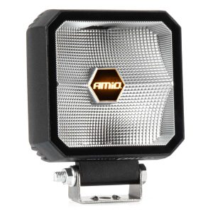 Amio - ΠΡΟΒΟΛΕΑΣ ΕΡΓΑΣΙΑΣ ΤΕΤΡΑΓΩΝΟΣ LED 30W 9>50V 3 ΧΡΗΣΕΩΝ ΛΕΥΚΟ/ΠΟΡΤΟΚΑΛΙ ΦΩΣ 110x110x52mm - 1 Τεμ. (04394/AM)